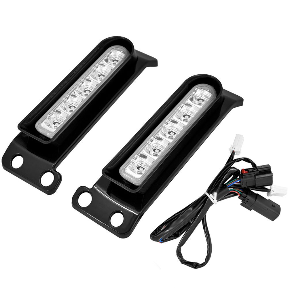 ハーレー ツーリング 14-UP LED フィラーパネルライト リア フェンダーライト ウィンカー ブレーキ ランニング 透明 パーツ アクセサリー拍卖