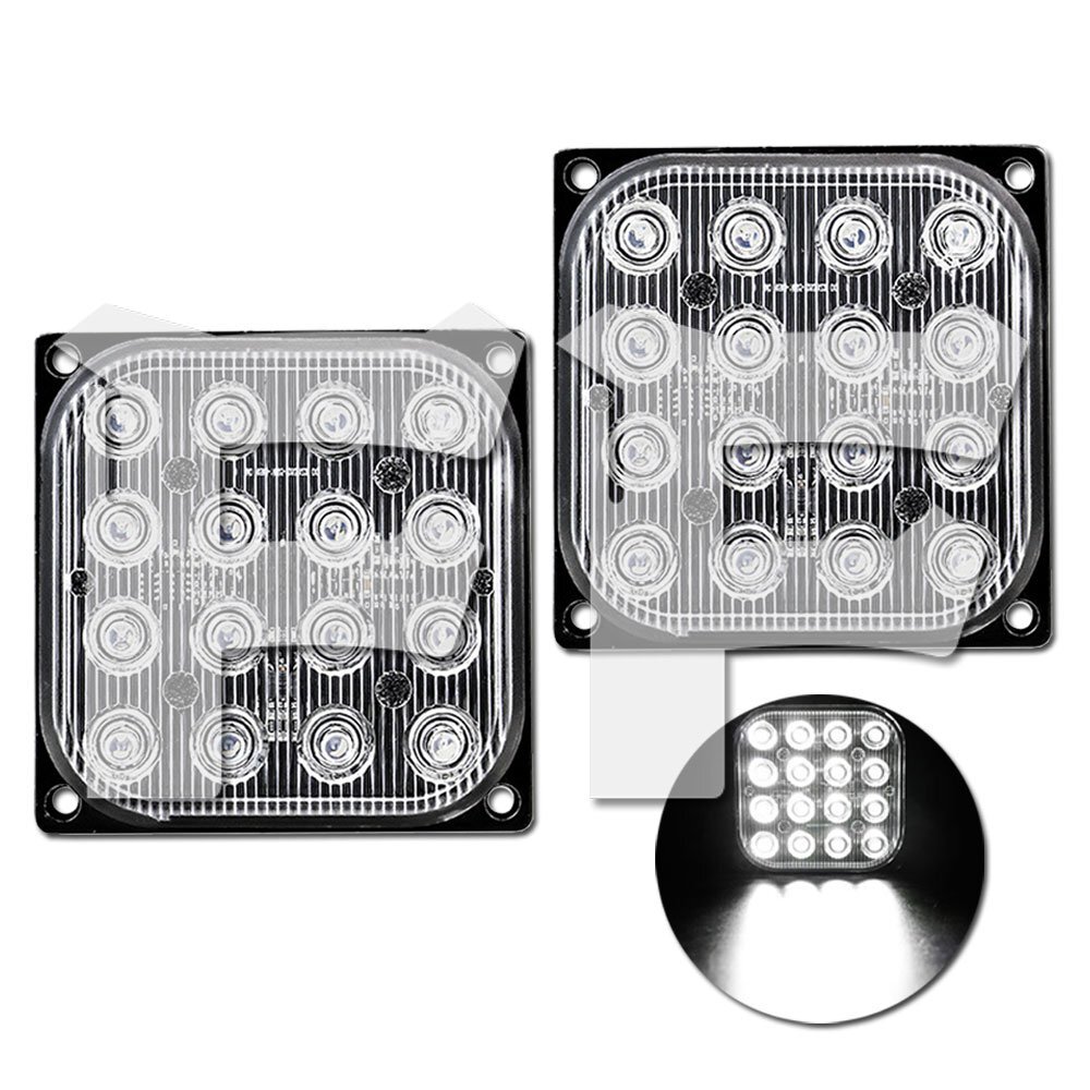 超薄型 ホワイト LED ライト ハザード ストロボ フラッシュ パトロール ライトバー 2モード 12V/24V 汎用 船舶 除雪車 建設機械 ボート 2個拍卖