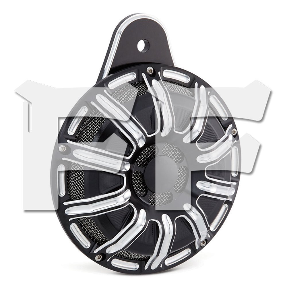 ハーレー ビッグ ツインカム スポーツスター XL833 1200 ホーン スピーカー カバー ブラック CNC カスタム アクセサリー パーツ拍卖