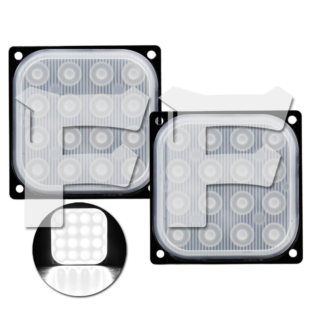 超薄型 ホワイト LED ライト ハザード ストロボ フラッシュ パトロール ライトバー 2モード 12V/24V 柔らかい光 建設機械 ボート 2個拍卖