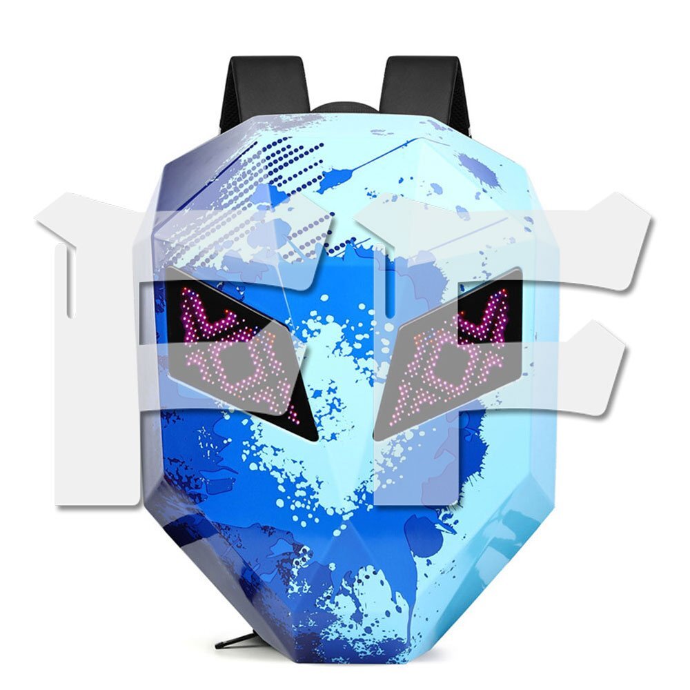 悪魔の眼 プログラム可能なLEDスクリーン LEDバック ヘルメット収納可能 ノートPC収納 自転車 オートバイ バイク 日本語アプリ拍卖