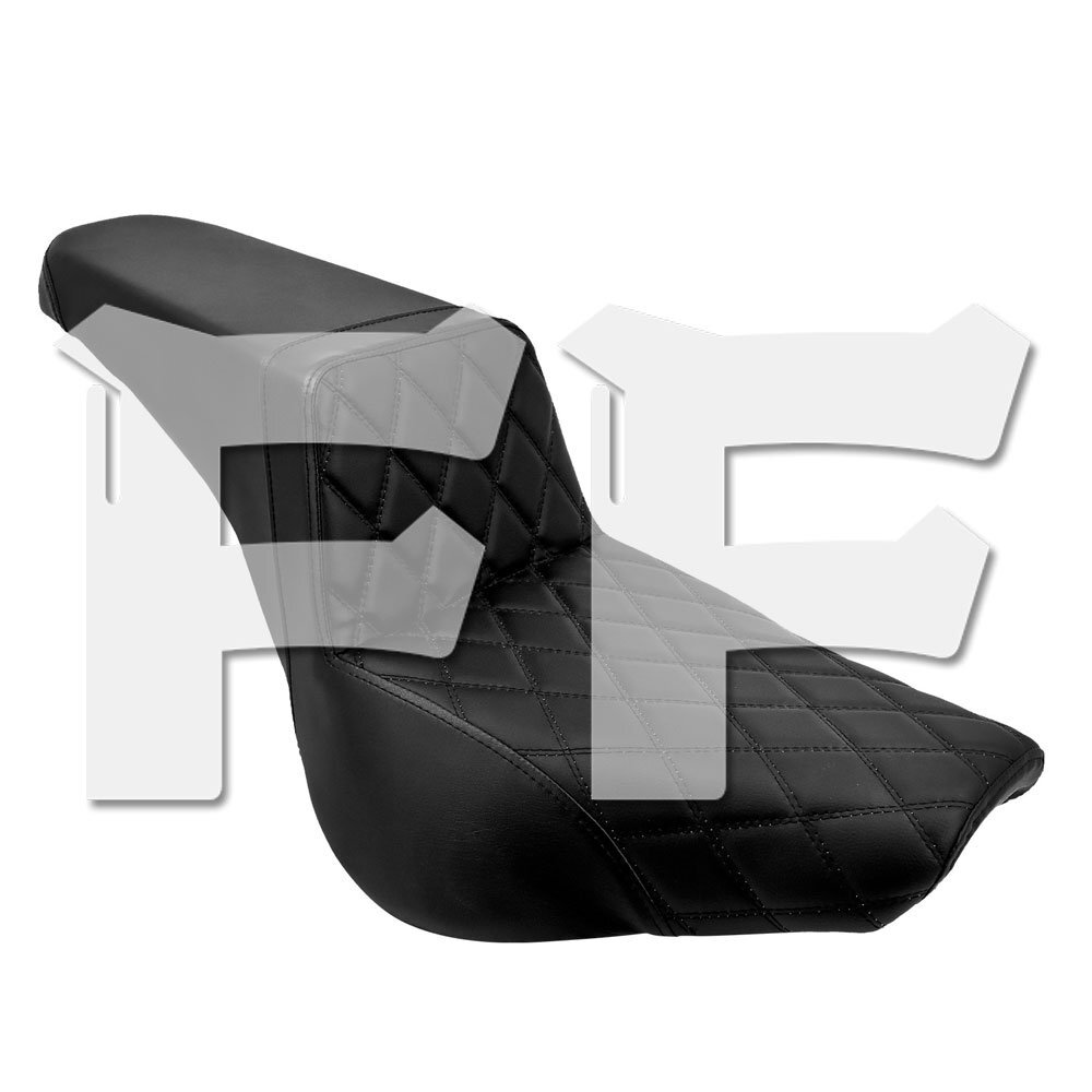 ハーレー ソフテイル ストリートボブ スタンダード 18-23 フロント リア シート 一体型シート ブラック カスタム パーツ アクセサリー拍卖