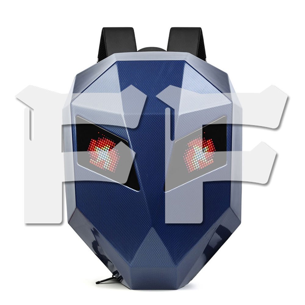 送料無料.. 悪魔の眼 プログラム可能なLEDスクリーン LEDバック ヘルメット収納可能 ノートPC収納 自転車 オートバイ バイク 日本語アプリ拍卖