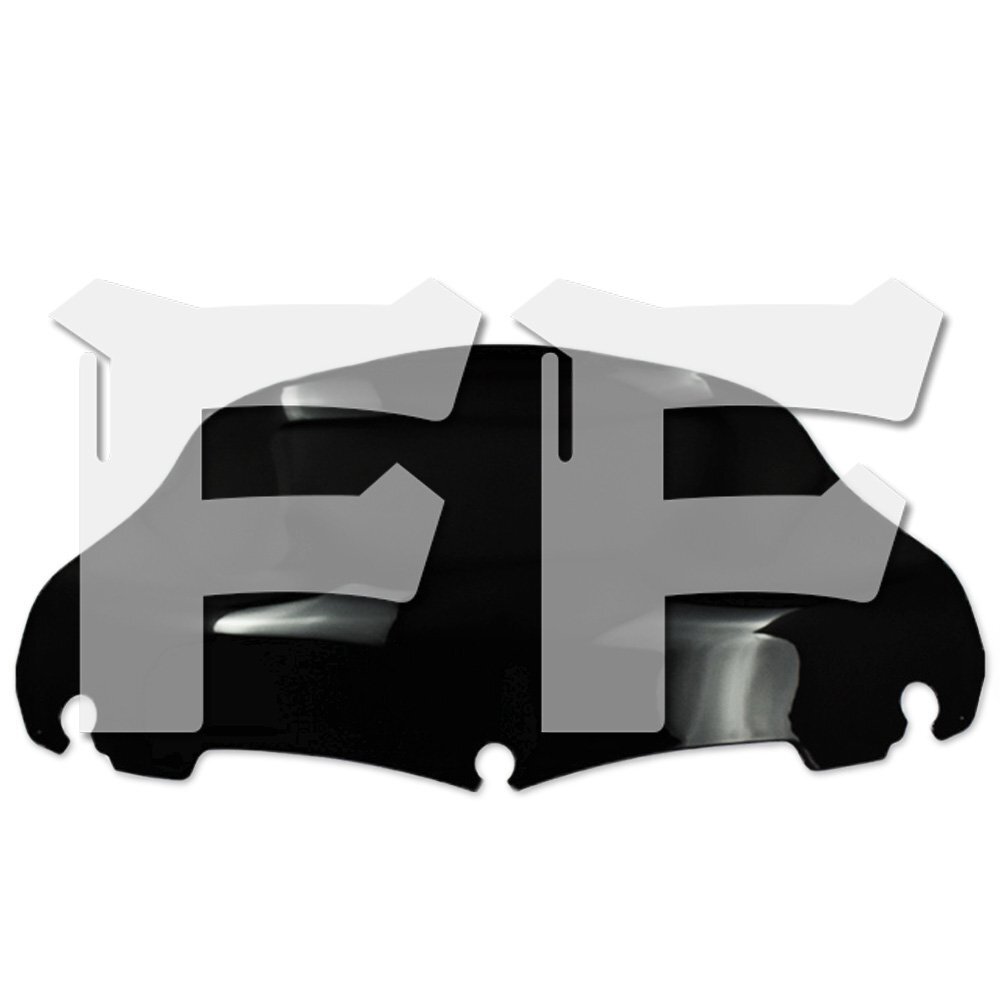 送料無料.. 9インチ ハーレー ツーリング 14-23 フロント ガラス フェアリング ウィンドシールド スクリーン ブラック カスタム パーツ拍卖