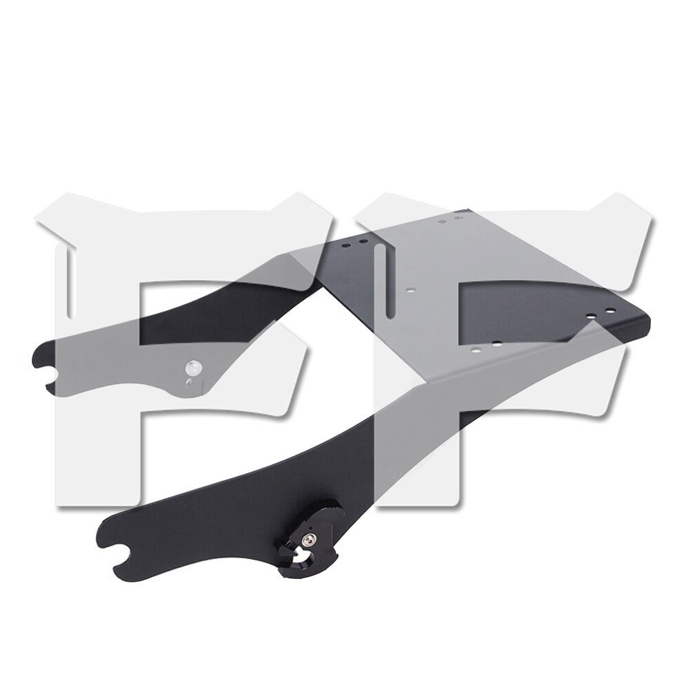 荷物ラック リア ブラケット ラゲッジラック バッグキャリア ハーレー ツーリング 1997-2008 ブラック ステンレス パーツ拍卖