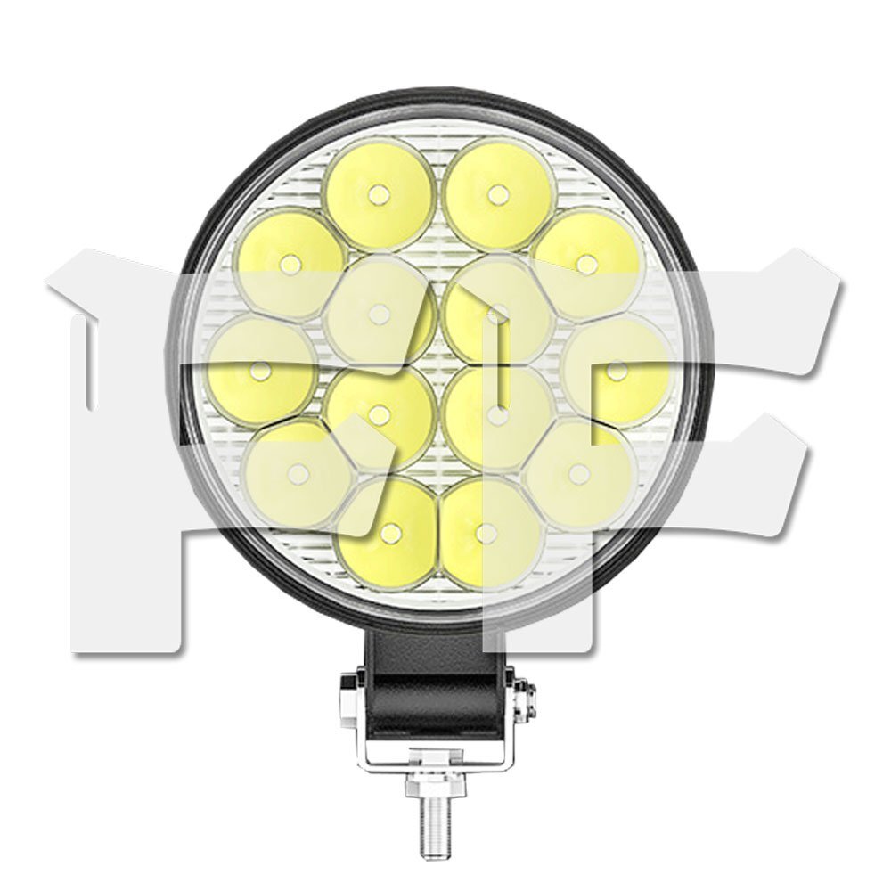 送料無料.. 42W 作業灯 LED ワークライト 6500K 広角タイプ ホワイト 12V 車 SUV UTV ATV ボート 4X4 建築機械 道路照明 工事現場 1個拍卖