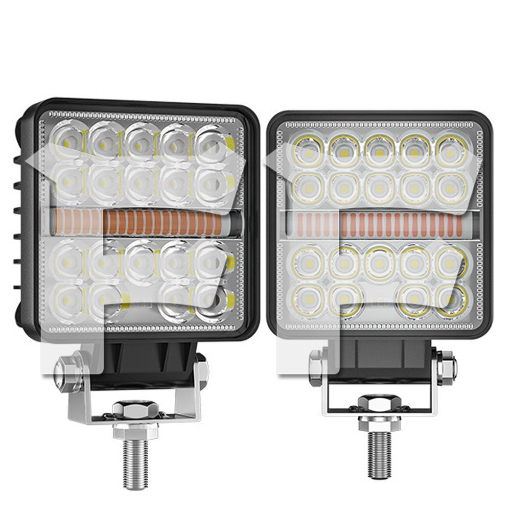 4インチ 作業灯 LED ワークライト 35W 3モードライト ホワイト/イエロー/白黄同時 ジープ ジムニー 建設機械 トラック 工事現場 汎用 2個拍卖