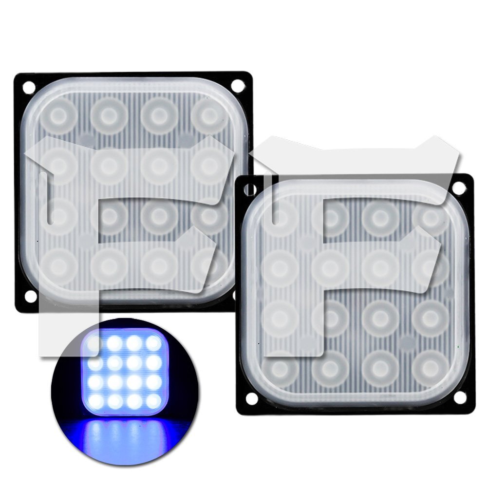 送料無料.. 超薄型 ブルー LED ライト ハザード ストロボ フラッシュ パトロール ライトバー 2モード 12V/24V 柔光型 建設機械 ボート 2個拍卖