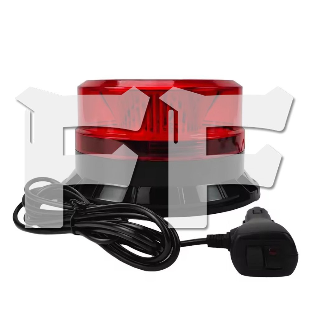 レッド LED ライト ハザード 多モード ストロボ/フラッシュ/警告灯 パトロール 点滅 トラック 建設機械 工事現場 汎用 1個拍卖