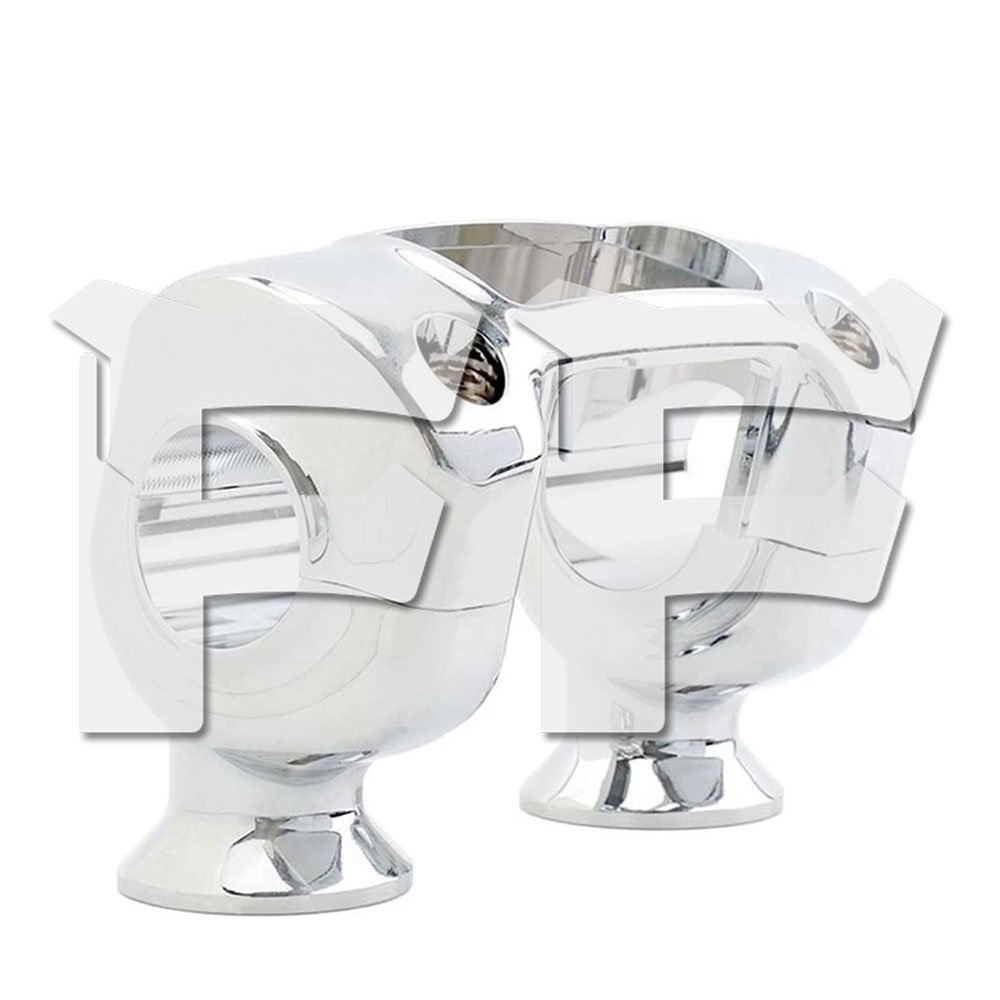 ハーレー ソフテイル ツーリング ダイナ 1.25インチ ハンドルバー ライザー 固定用 クランプ クローム CNC パーツ アクセサリー カスタム拍卖