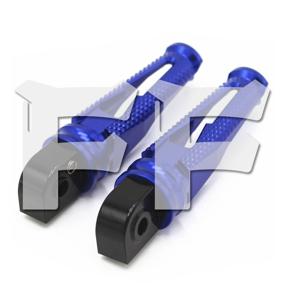 送料無料.. ヤマハ YZF-R3/R15/25 MT-03 MT-25 MT-07 MT-09 XSR700/900 TMAX 530/500 XJ6 リア フットペダル ブルー オートバイ パーツ拍卖