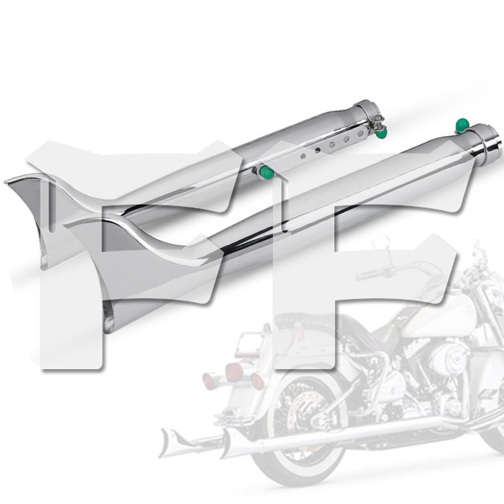 送料無料.. オートバイ マフラー 排気管 バイク 差込内径36~45mm 全長560mm ホンダ ハーレー スティード シャドウ レブルなど.. 左右組拍卖