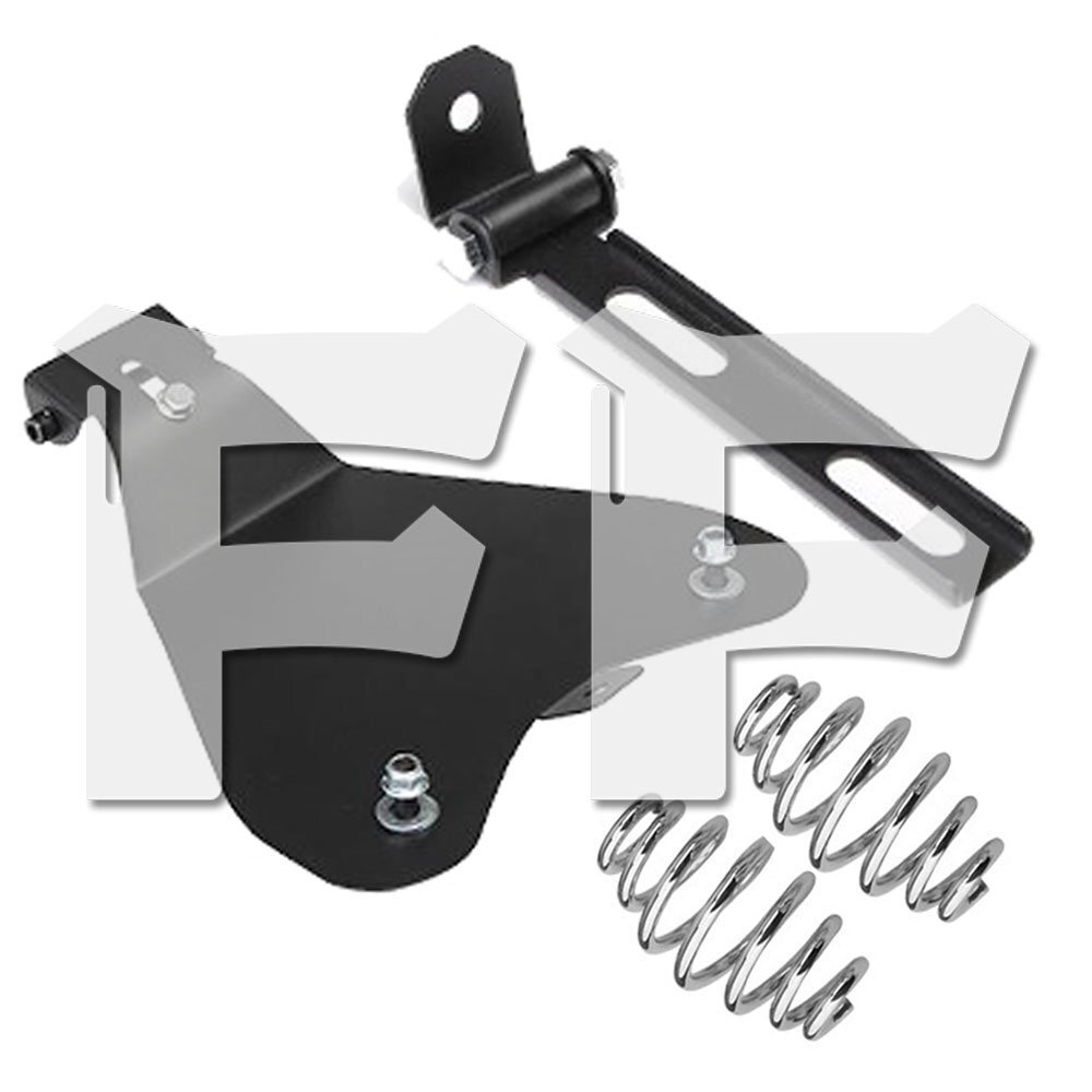 オートバイ ソロ シート スプリング ブラケット ベースプレート ハーレー ヤマハ カワサキ スズキ シルバー LHB-Spring 新品拍卖