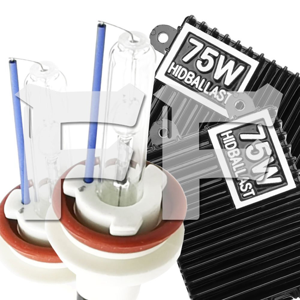 75W H8/H11/16 6000K HID キット バルブ AC 交流式 バラスト ヘッドライト フォグランプ 汎用 高輝度 HID-75W-KIT 新品拍卖