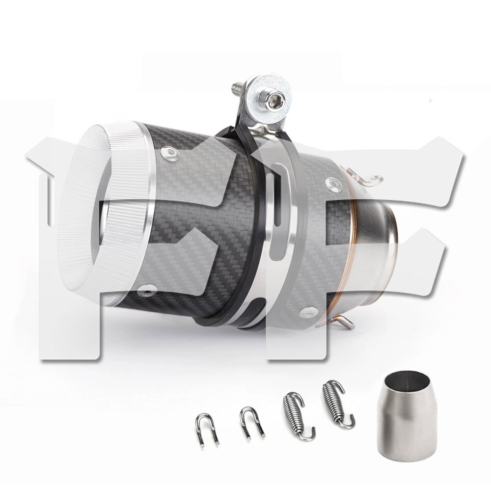 送料無料.. スリップオンマフラー エキゾーストパイプー 51mm バイク マフラー 排気管 ステンレス D ワンサイズ オートバイ 汎用拍卖