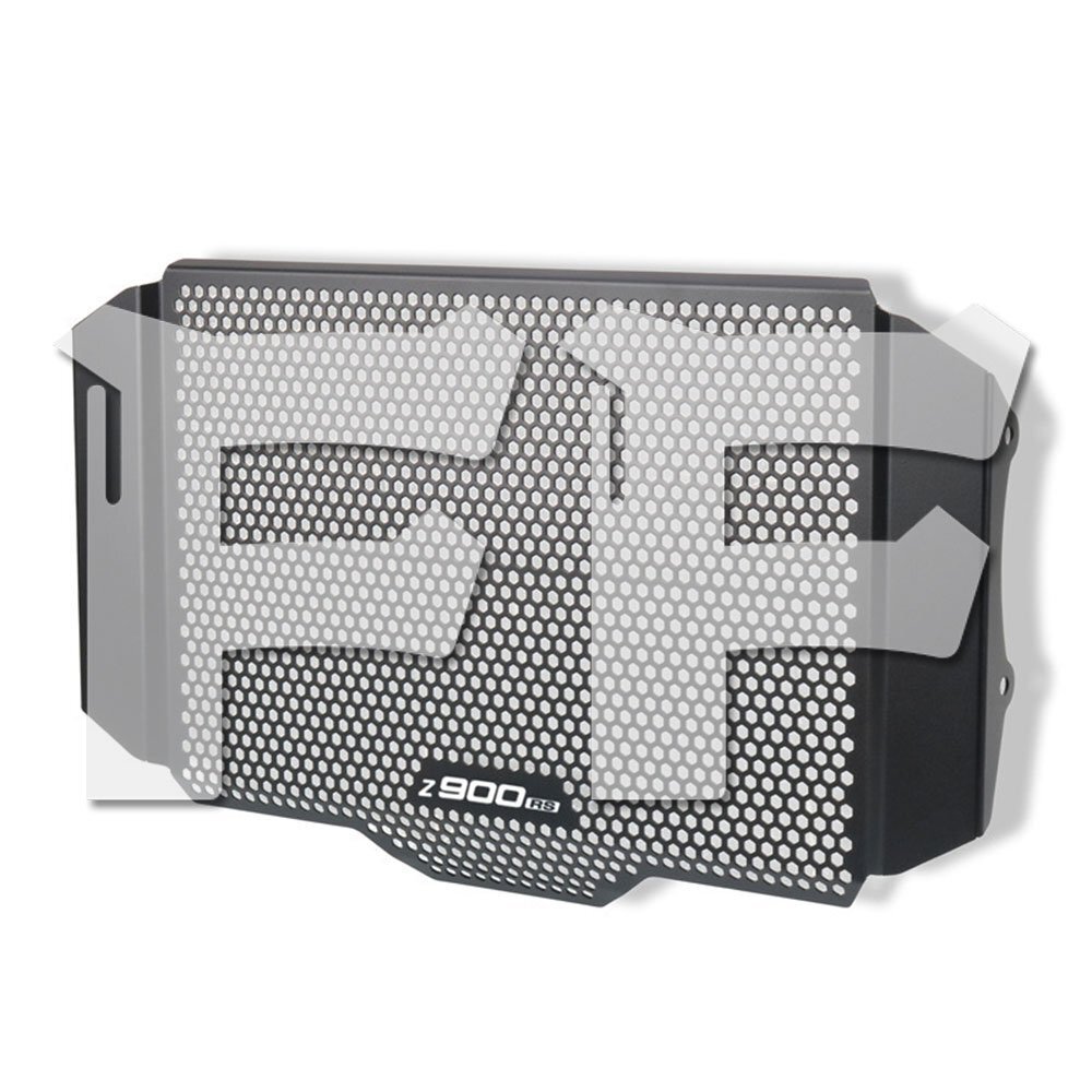 送料無料.. カワサキ Z900RS Z 900 RS 2017-2020 クーラー ウォータータンク ラジエーターガード ネットフェンダー カバー ブラック パーツ拍卖