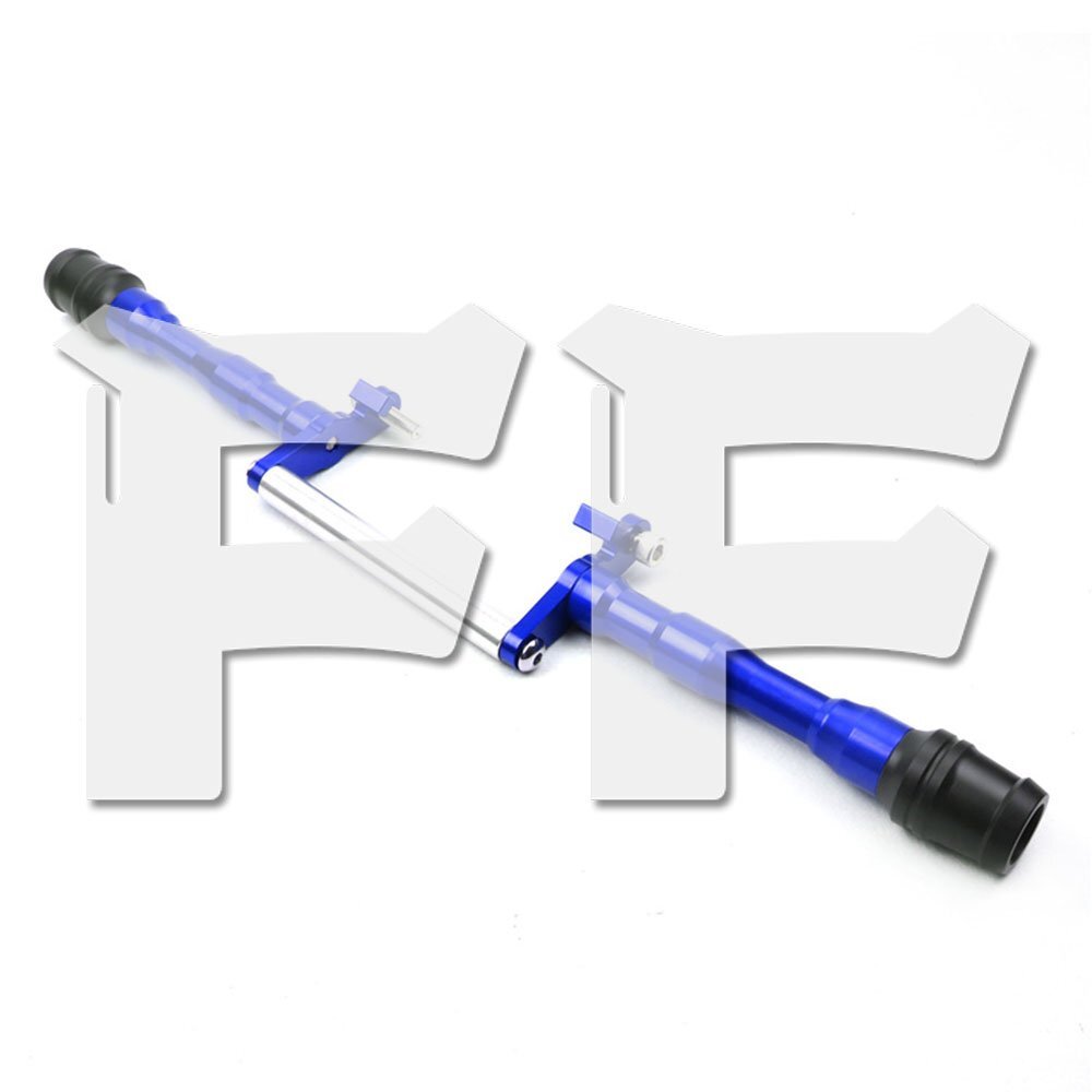 送料無料.. ヤマハ YZF-R15 V3 2017-2021 フレームスライダー クラッシュガード エンジンガード プロテクター 落下保護 ブルー パーツ拍卖