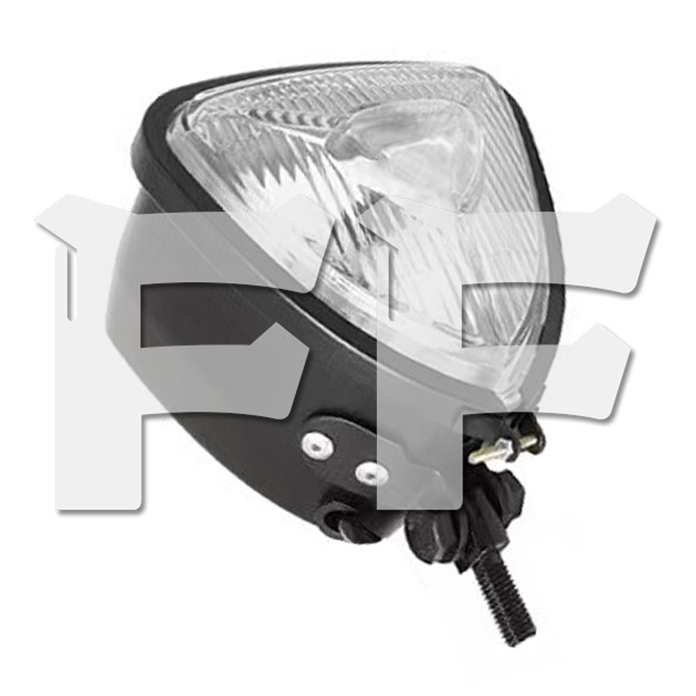 送料無料.. オートバイ レトロ ヘッドライト ホワイト ホンダ カワサキ ヤマハ スズキ BMW ハーレー (ブラック) FG-T 新品拍卖