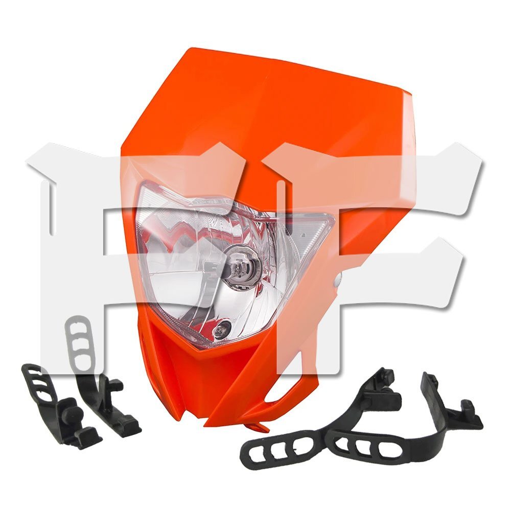 送料無料.. ヤマハ WR250F WR250R WR450F YZ250F YZ450F YZ ヘッドライト アセンブリー ライトカバー オレンジ ダートバイク拍卖