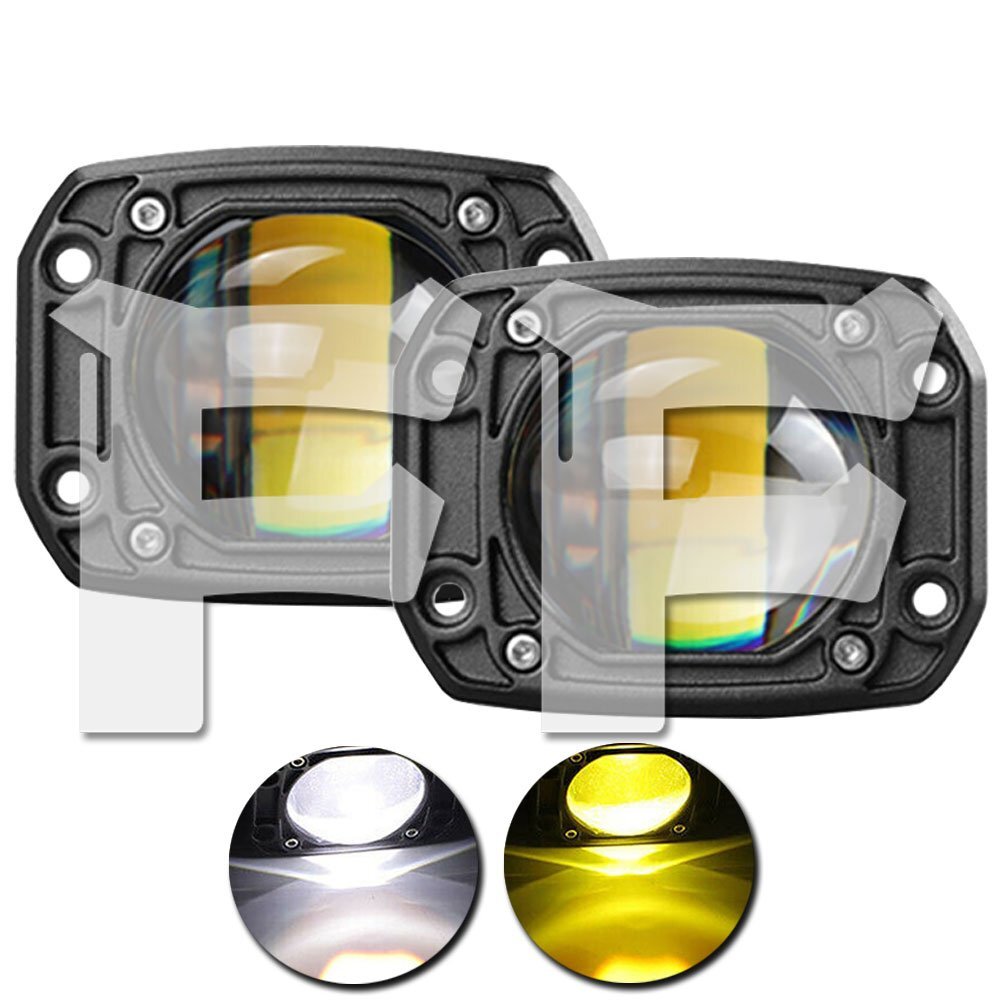 送料無料.. 30W LED フォグランプ 埋込式 ワークライト 作業灯 ホワイト/イエロー 12V/24V ジープ SUV UTV ATV ボート 4x4 ジムニー UM004拍卖