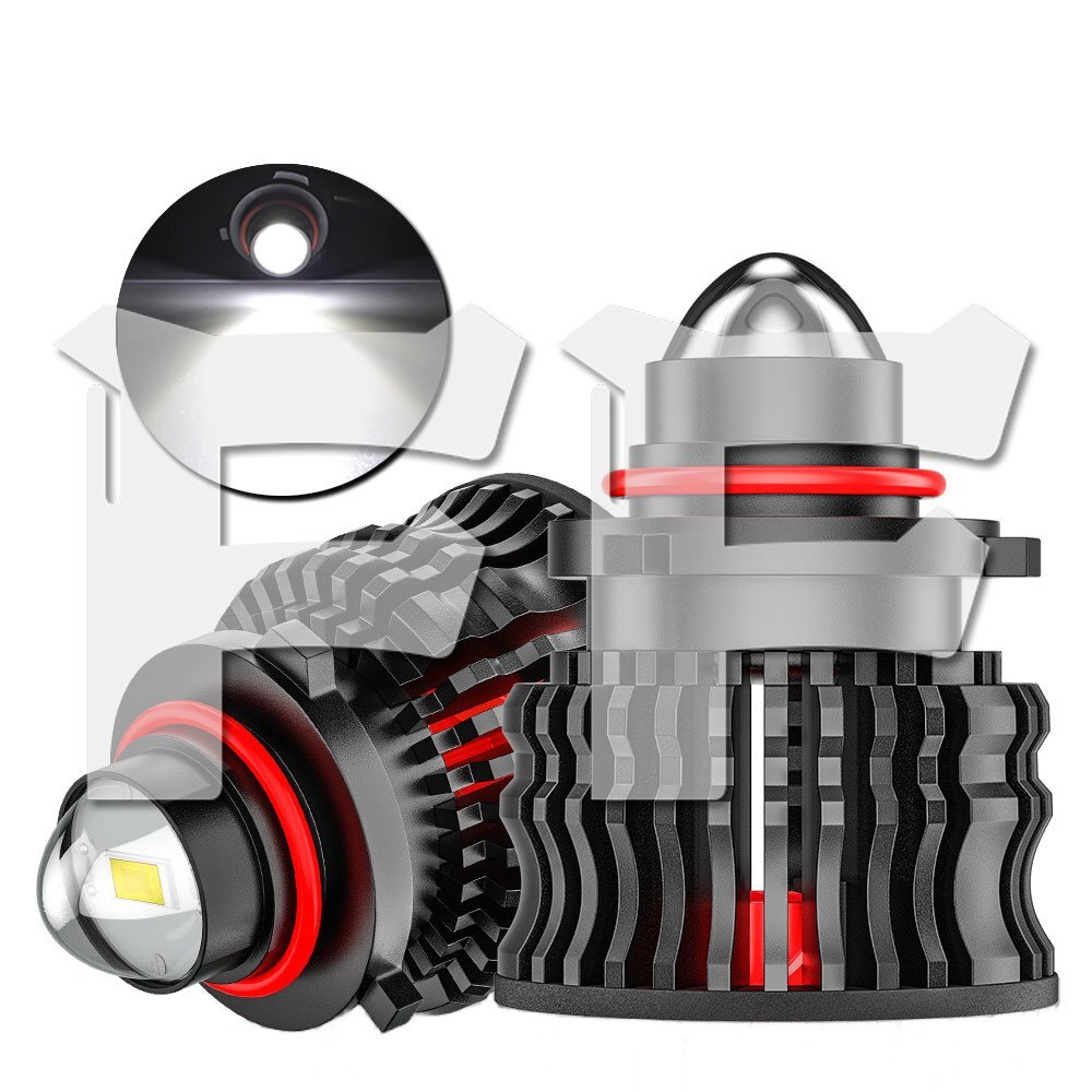 新発売!! 60W HB4 12000LM ホワイト 6500K LED フォグランプ プロジェクターレンズ 12V キャンセラー 車検対応 高品質 2個拍卖