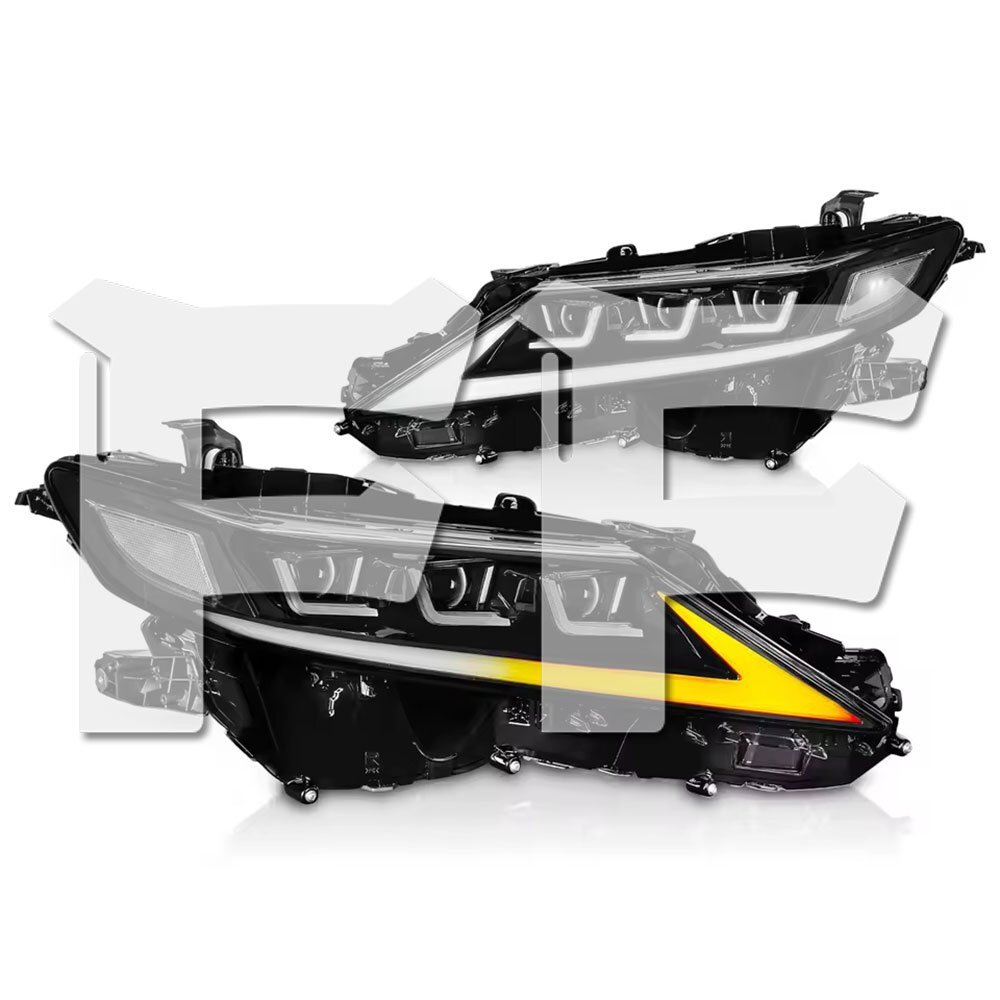トヨタ カムリ 8TH 世代 LE SE XLE XSE 2018~2023 LED ヘッドライト アセンブリ 流れウインカー 日本仕様品 左右セット拍卖