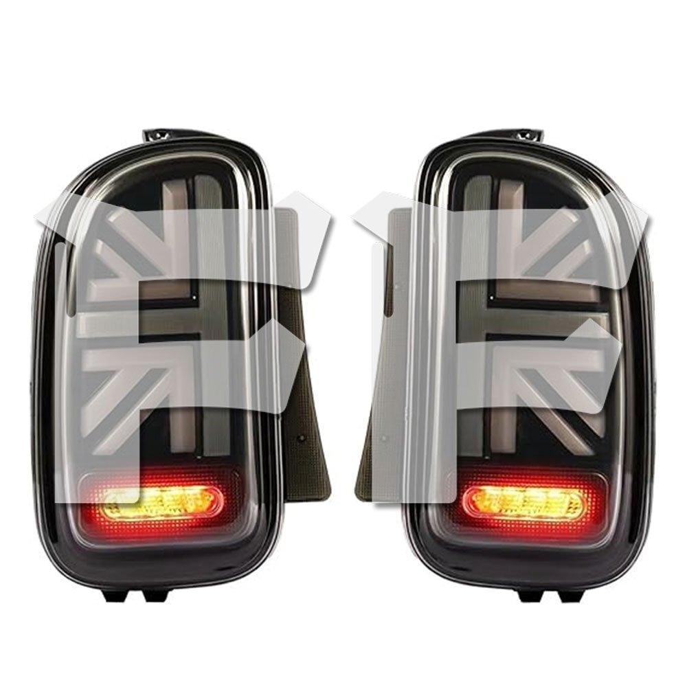 BMW ミニ クーパー LED テールライト アセンブリ R55 07-17 流れウインカー ブレーキ デイライト 茶色レンズ 左右セット パーツ拍卖