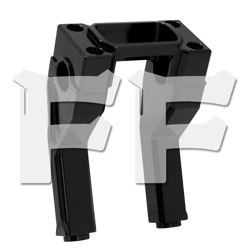 送料無料.. ハーレー ソフテイル スポーツグライド ストリートボブ ST FXST 18-23 6インチ ハンドルバー ライザー 25mm ブラック パーツ拍卖