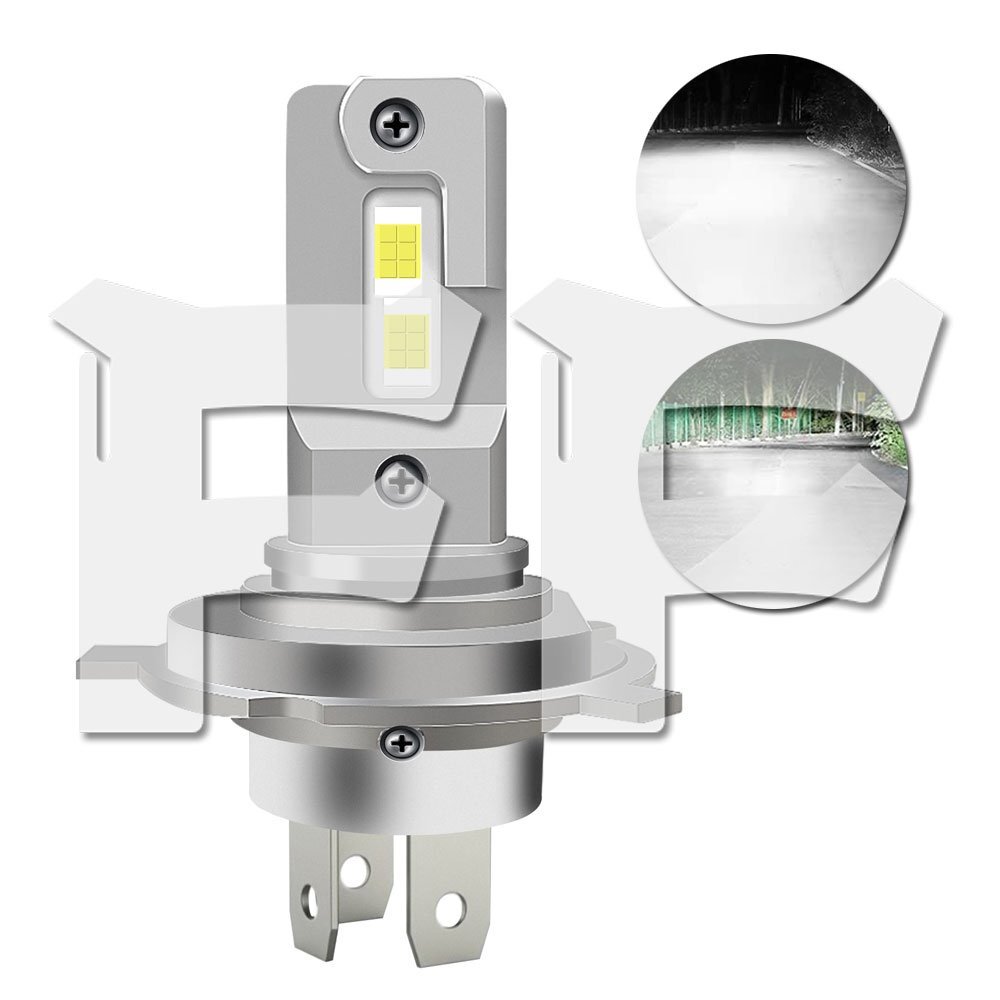 送料無料● 30W H4 Hi.Low切替式 HS1 ハイ・ロー 発光色:Hi/ホワイト・Low/ホワイト 6500K LED ヘッドライト バイク DC/12V 汎用 1個拍卖