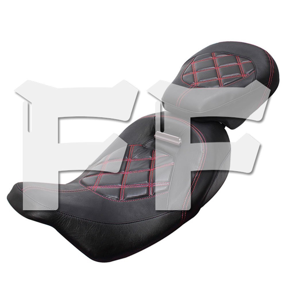 送料無料.. ハーレー ツーリング ロード キング CVO リミテッド ストリート.. 09-23 フロント リア シート レッド Touring-Seat-09 新品拍卖