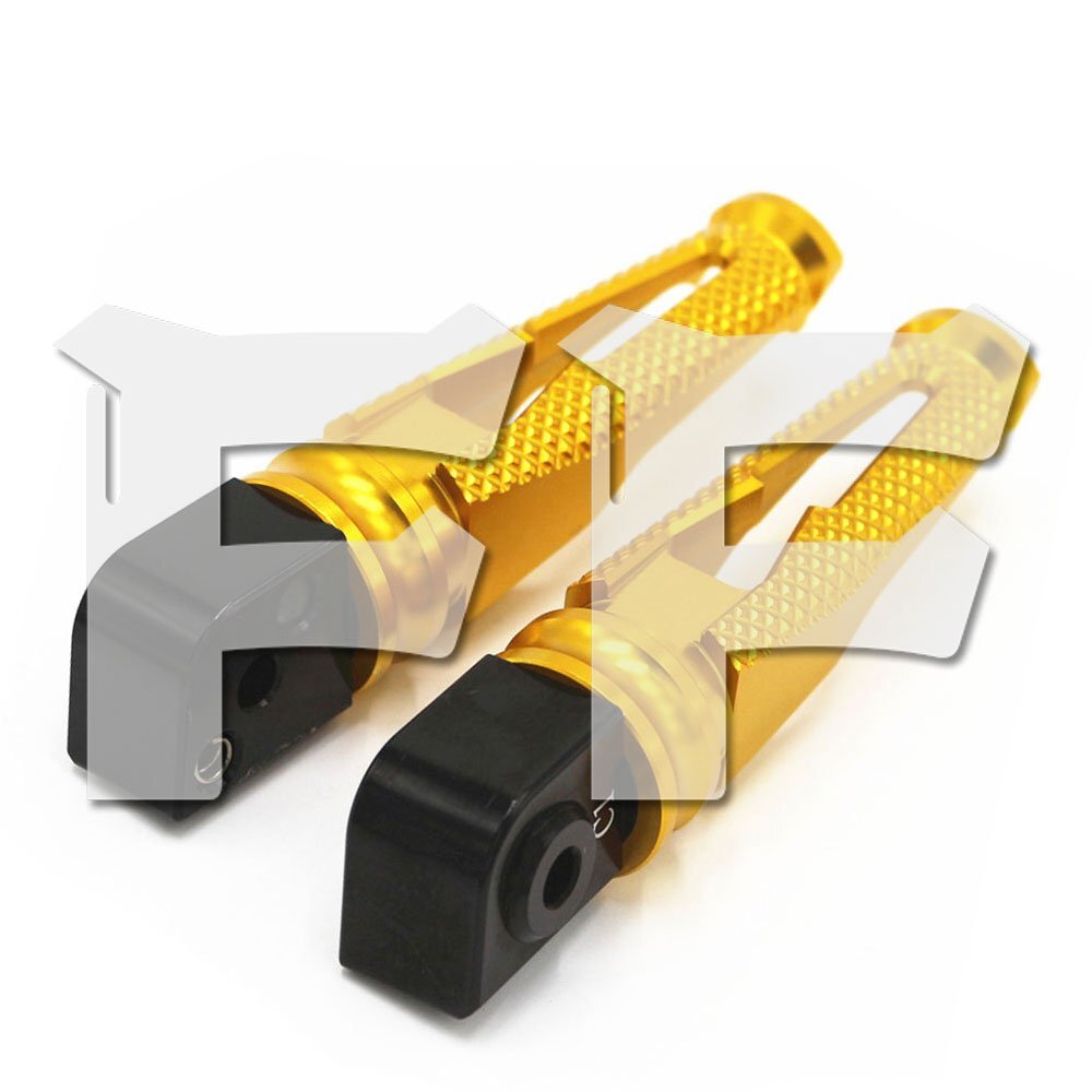 カワサキ Z650-1000SX ZX-10R/R/636/9R/12R/ GTR1400 ER-6N Ninja650 ZRX1200 リア フットペダル フットペグ イエロー オートバイ パーツ拍卖