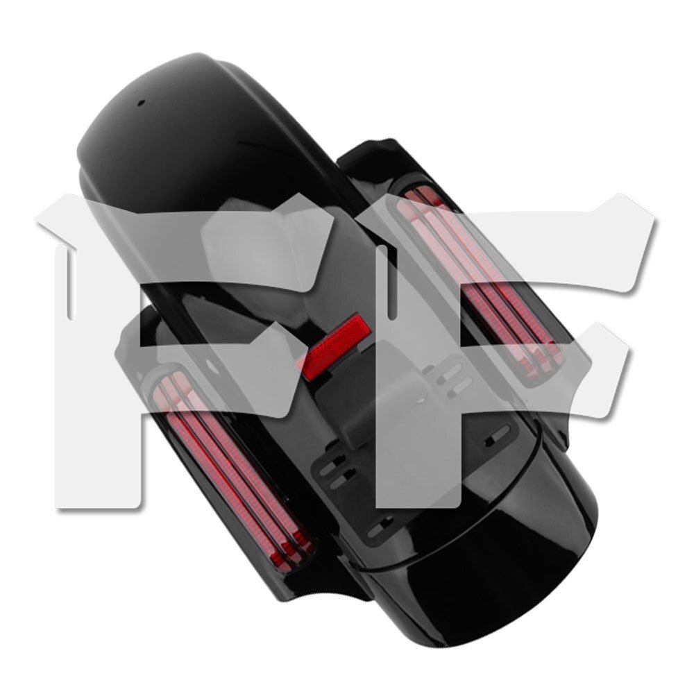 ハーレー ツーリング エレクトラグライド ロードキング 2009-2013 リア フェンダー LEDライト付 レッド HL-RFL09 新品拍卖