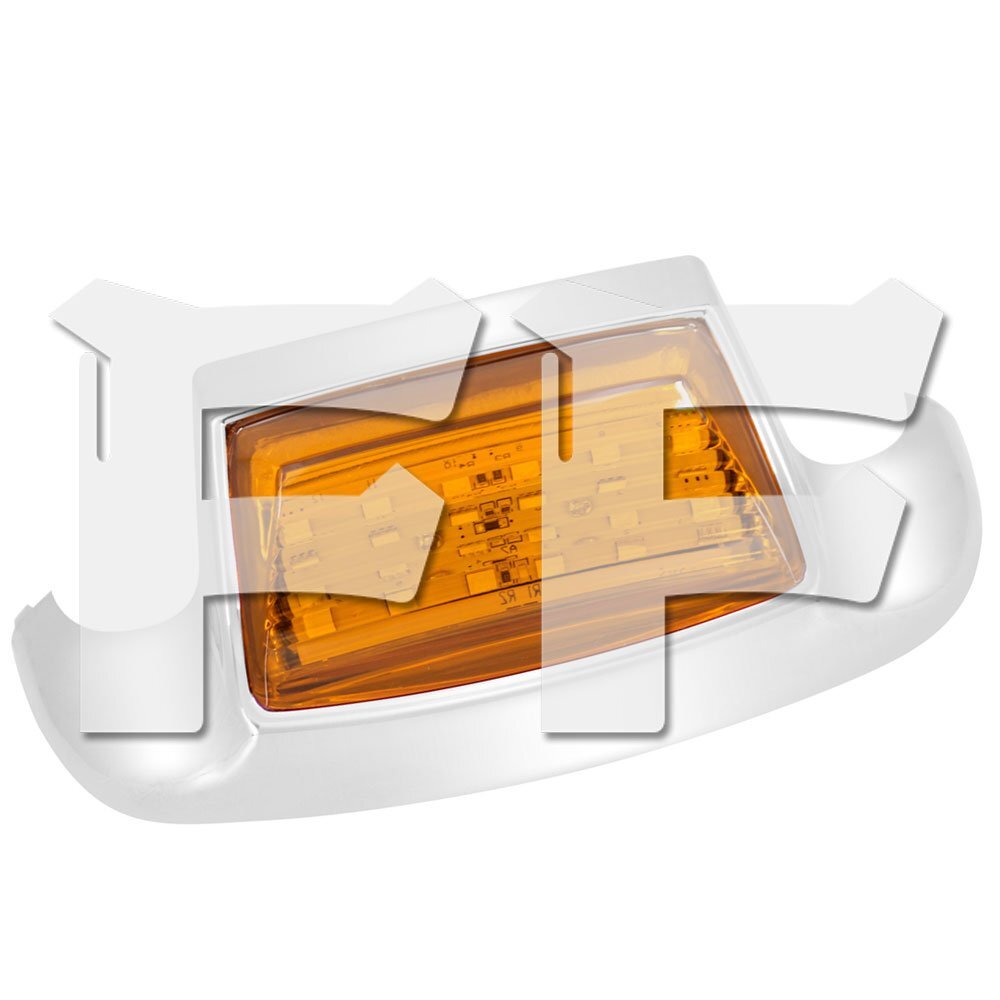 送料無料.. ハーレー ソフテイル FLSTC FLSTN FLHR FLHS.. 86-13 フロント フェンダー 先端 ライト ボックス オレンジ パーツ アクセサリー拍卖