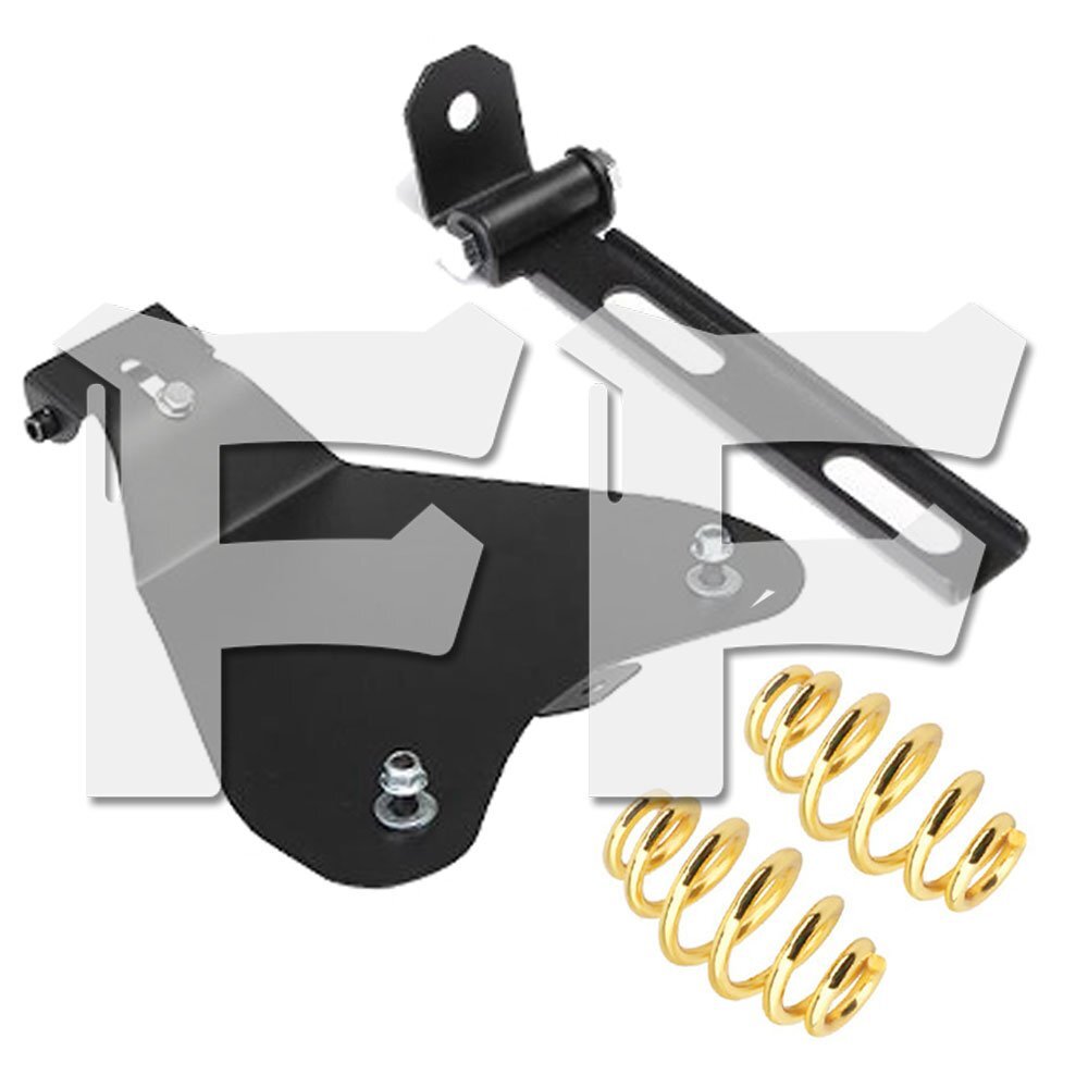 送料無料.. オートバイ ソロ シート スプリング ブラケット ベースプレート ハーレー ヤマハ カワサキ スズキ ゴールド LHB-Spring 新品拍卖