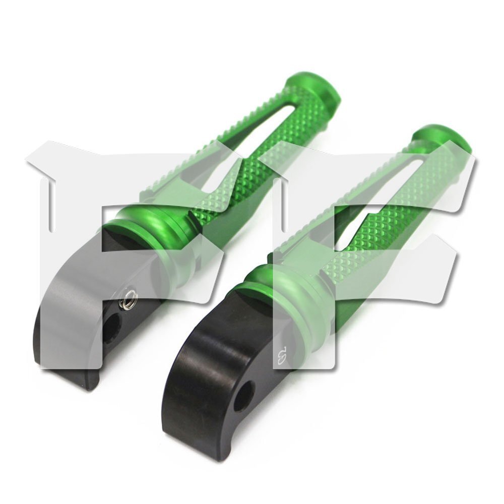 ヤマハ R25/3/15 MT-03 MT-25 MT-07 MT-09 XSR700 XSR900 T-MAX530/500 XJR1300FZ1 FZ6/FZ6R リア フットペグ グリーン オートバイ パーツ拍卖