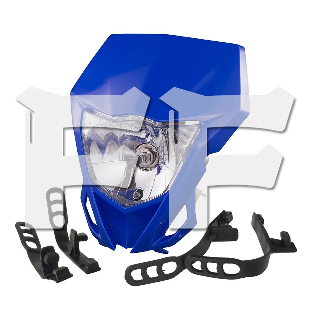 ヤマハ WR250F WR250R WR450F YZ250F YZ450F YZ ヘッドライト アセンブリー ライトカバー ブルー ダートバイク拍卖