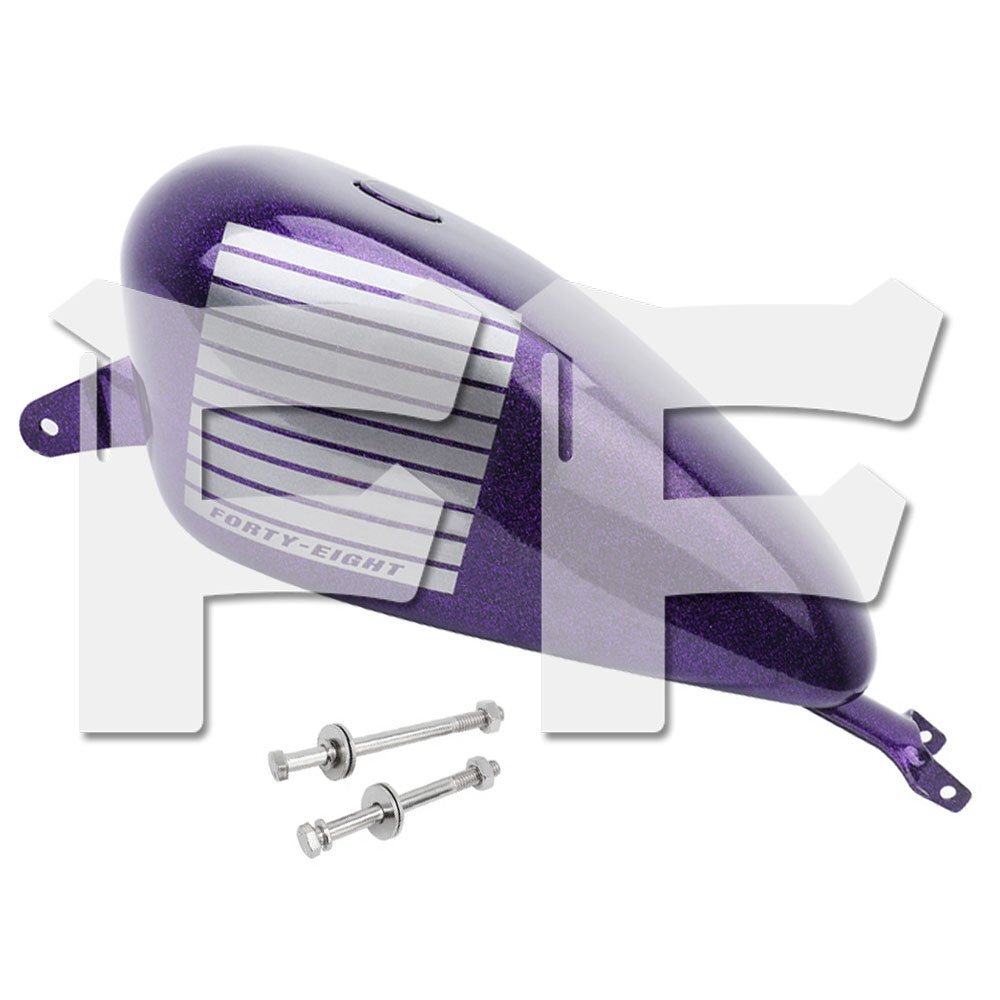 ハーレー スポーツスター XL 883 1200 48 Forty-Eight 2004-2023 ガソリンタンク 14.4L 3.8GAL ムラサキ HL-TANK-V 新品拍卖