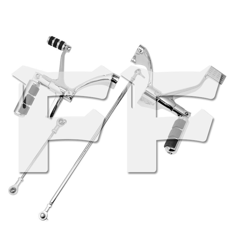 送料無料.. ハーレー スポーツスター XL 883 1200 08-13 フォワード コントロール キット シルバー クローム パーツ カスタム アクセサリー拍卖