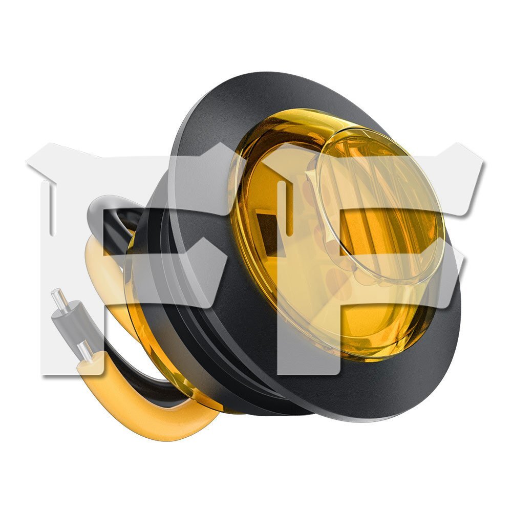 カラー:イエロー 10個 埋込式 LED ライト ハザードランプ ポジションランプ トラック トレーラー ランクル SUV 漁船 12V 汎用拍卖