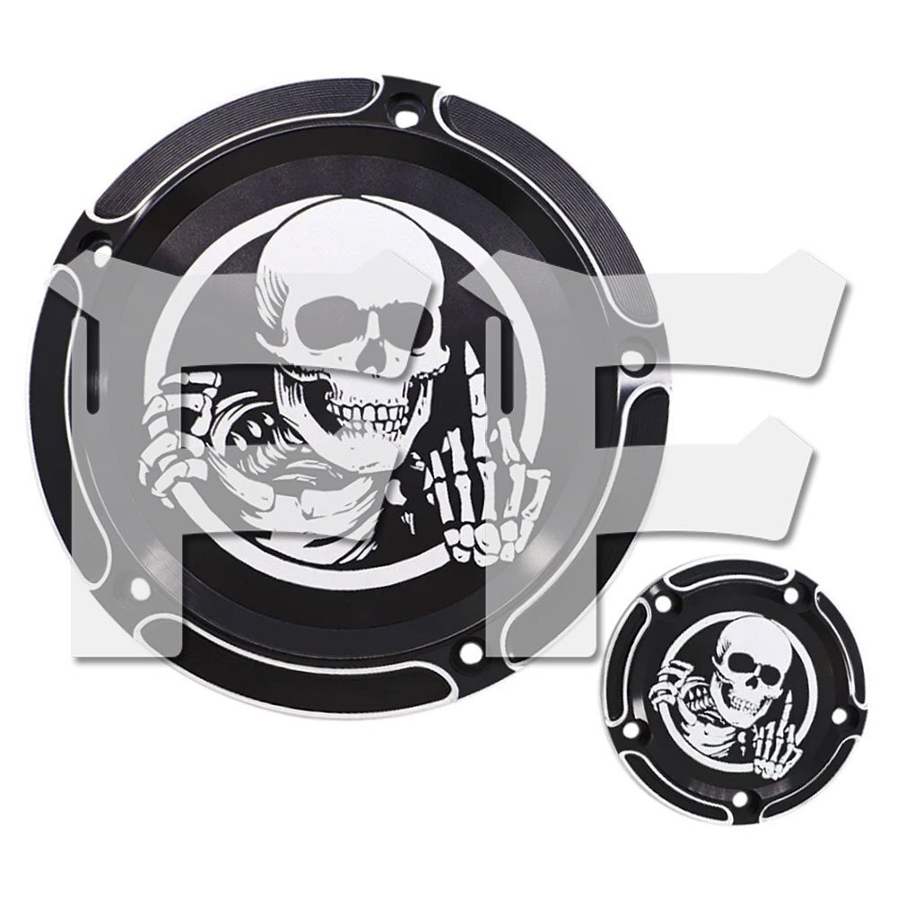 送料無料.. ハーレー ツーリング ロードキング ストリート グライド 5穴 エンジンカバー ダービーカバー CNC タイマーカバー HL-HOOD-M拍卖