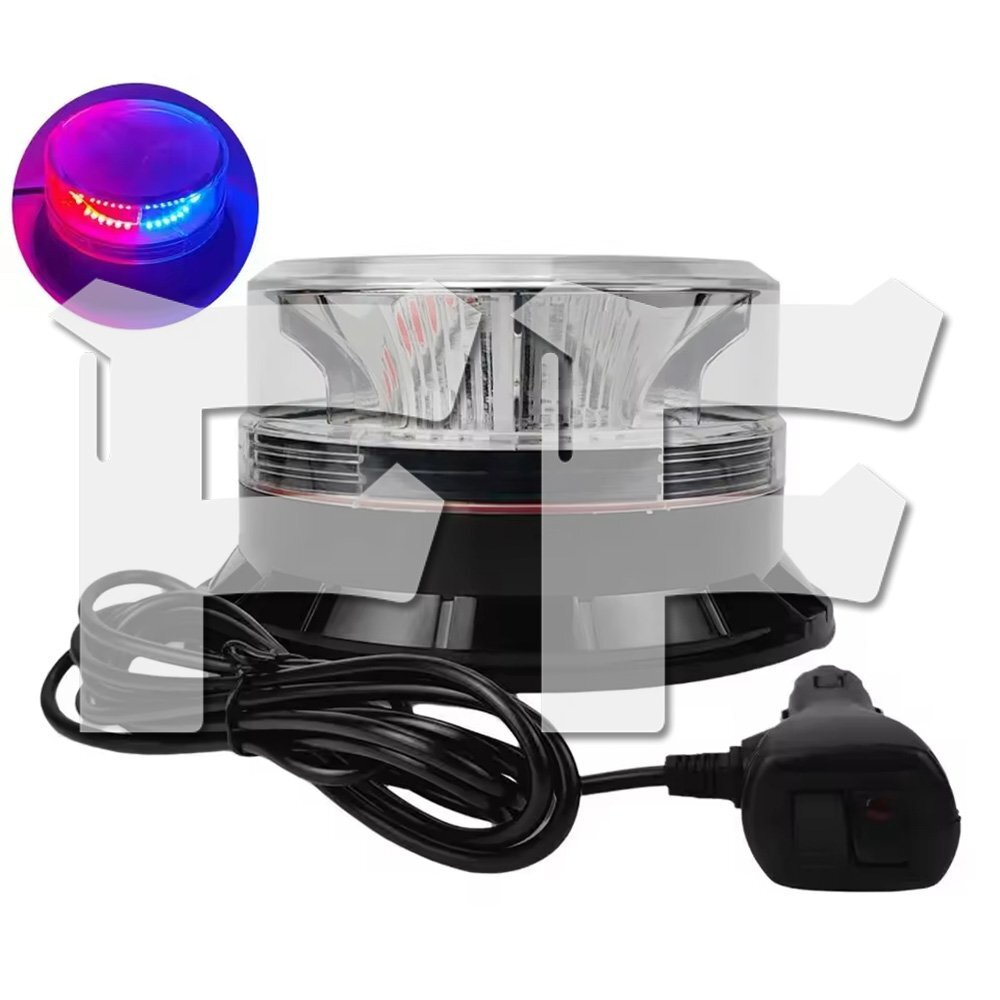 送料無料.. ブルー/レッド LED ライト ハザード 多モード ストロボ/フラッシュ/警告灯 パトロール 点滅 トラック 建設機械 工事現場 1個拍卖