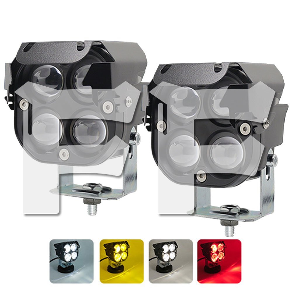 3インチ 40W スポットライト ホワイト/イエロー/レッド LED ワークライト 作業灯 ジープ ジムニー オートバイ トラック SUV 2個拍卖