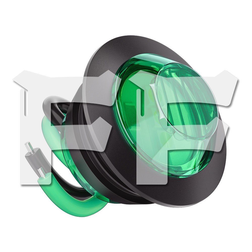 送料無料..カラー:グリーン 10個 埋込式 LED ライト ハザードランプ ポジションランプ トラック トレーラー ランクル SUV 漁船 12V 汎用拍卖