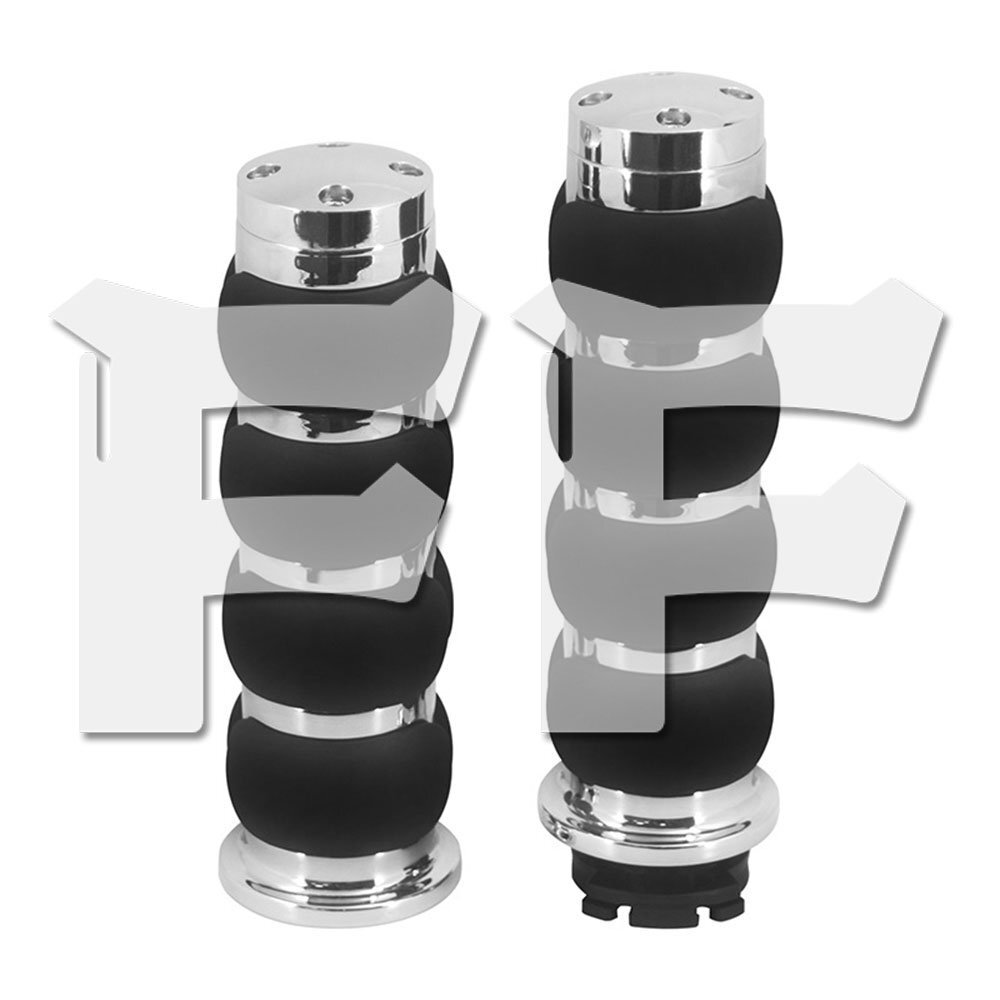 25mm 1インチ ブラック/シルバー ハンドグリップ ハーレー チョッパー ボバー カフェレーサー ほとんどのバイクに適合!!拍卖