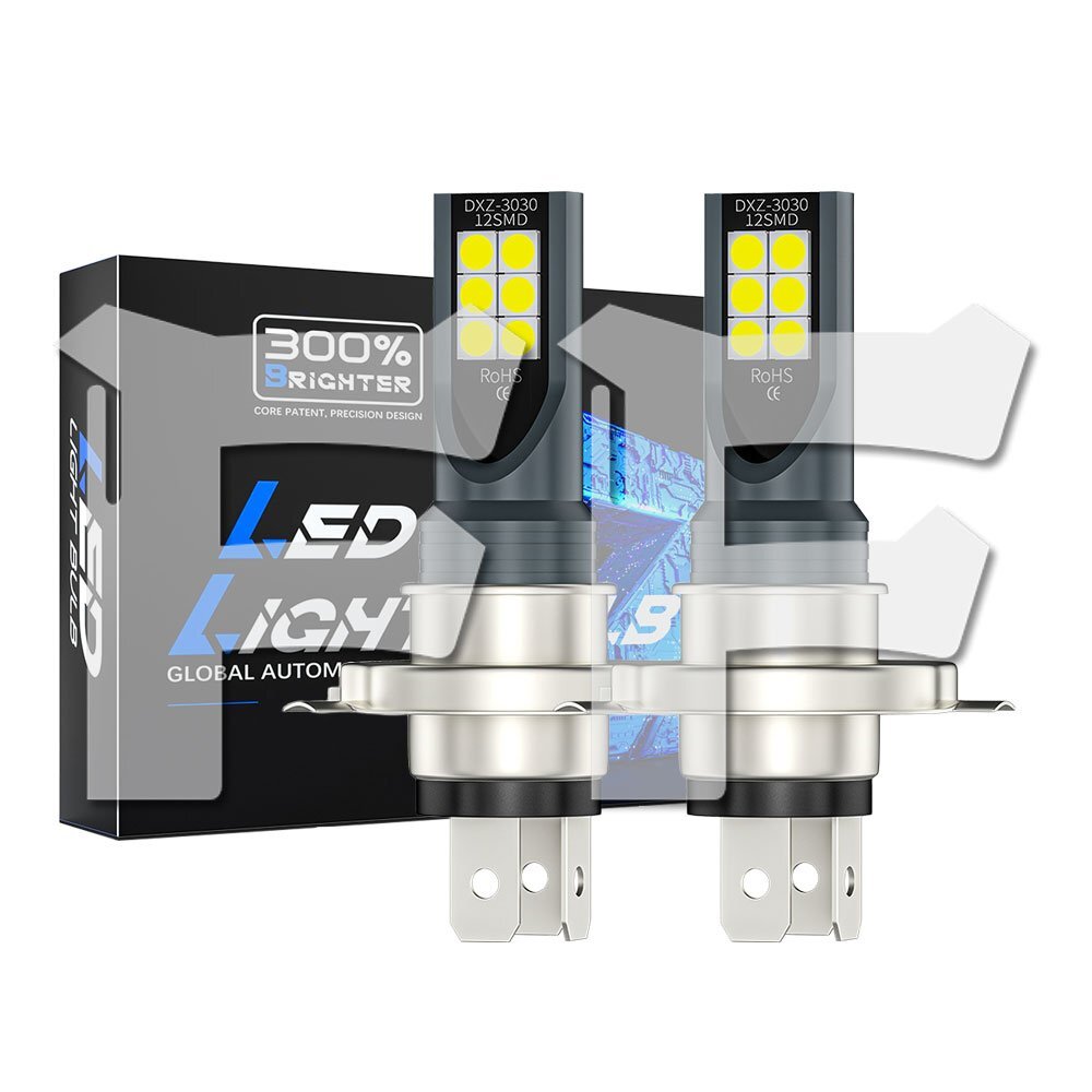 送料無料.. H4 CREE3030チップ搭載 LED ヘッドライト フォグランプ 6500K ホワイト 3000LM 新車検対応 高品質 高輝度 1年保証拍卖