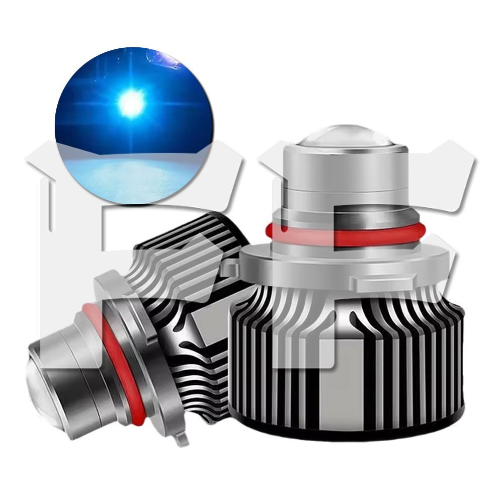 HB3 40W ブルー 10000K 8000LM プロジェクターレンズ LED ヘッドライト フォグランプ キャンセラー内蔵 高品質 高輝度拍卖