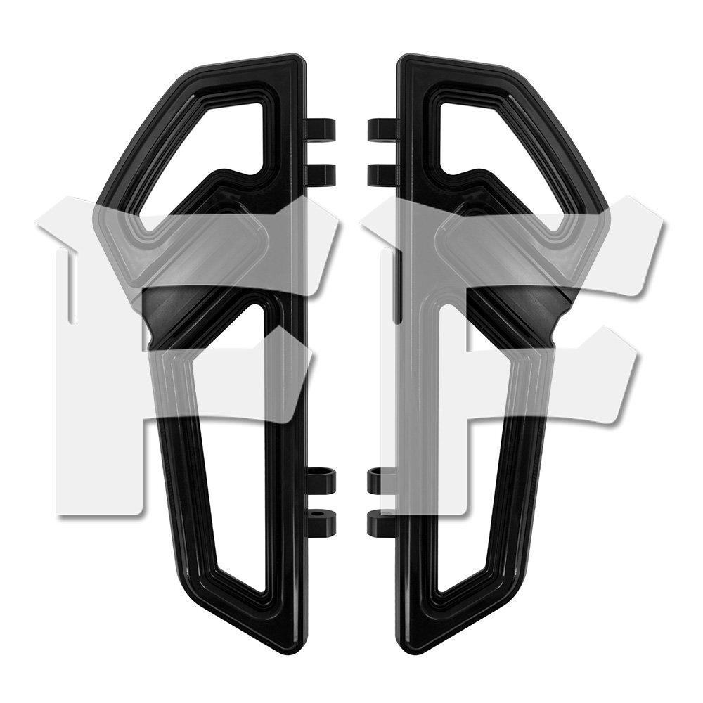 ハーレー ツーリング トライク ソフテイル フットペダル フットレスト フットペグ パッド フロアボード ラバー ブラック パーツ カスタム拍卖