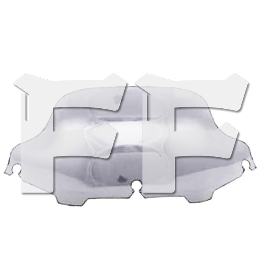 8インチ ハーレー ツーリング 96-13 フロント ガラス フェアリング ウィンドシールド スクリーン 灰色 グレー カスタム パーツ拍卖