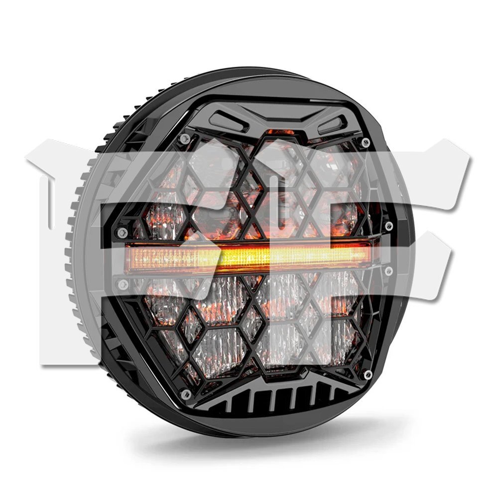 5.75インチ ハーレーダビッドソン ロードグライド LED ヘッドライト デュアルキット ブラック パーツ オートバイ 1セット拍卖