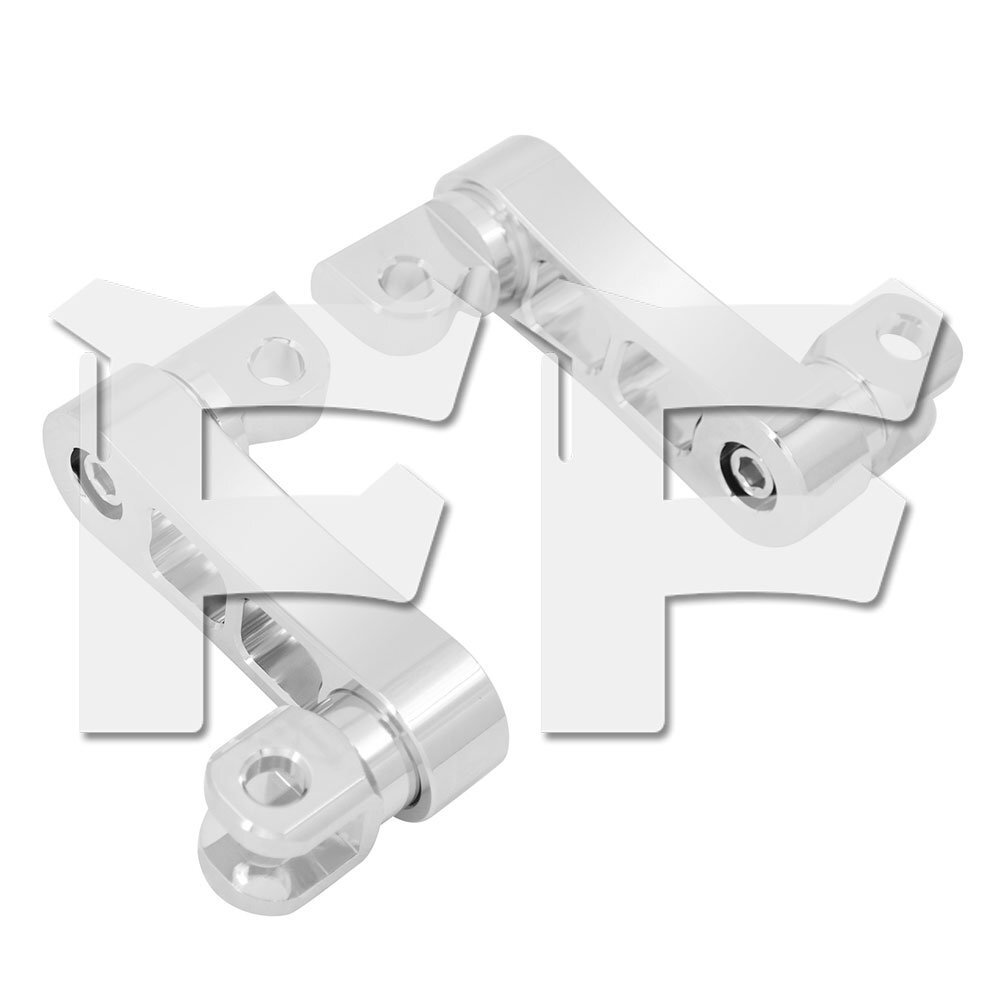 送料無料.. ハーレー スポーツスター ソフテイル ダイナ 角度調整 助手席 フットペグ マウントキット リア セッペダル クローム CNC パーツ拍卖